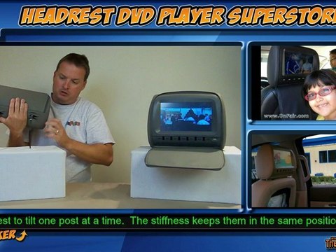 How to Tilt OnFair and Autotain Headrest DVD Player Monitors