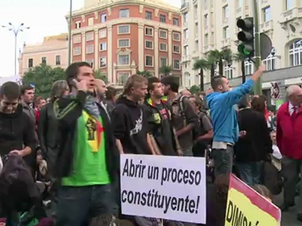 Espagne: nouvelle manifestation des indignés à Madrid