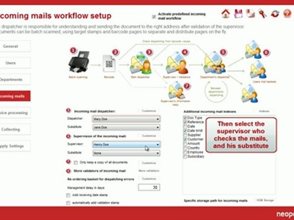 Document Management System - Neopost IMW-20 - Wizard Demonstration
