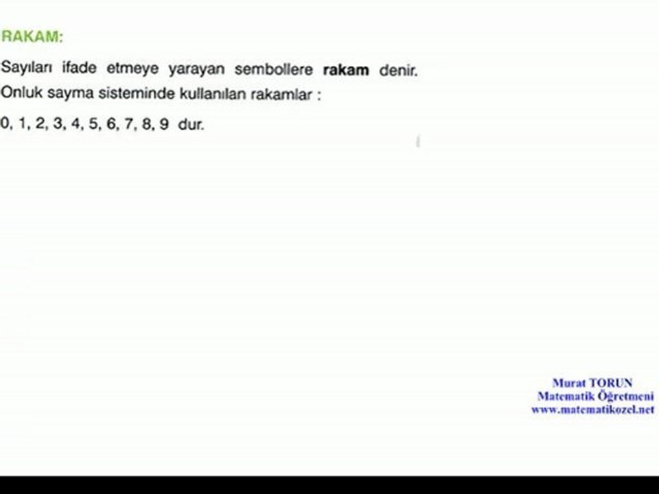 doğal sayılar tam sayılar
