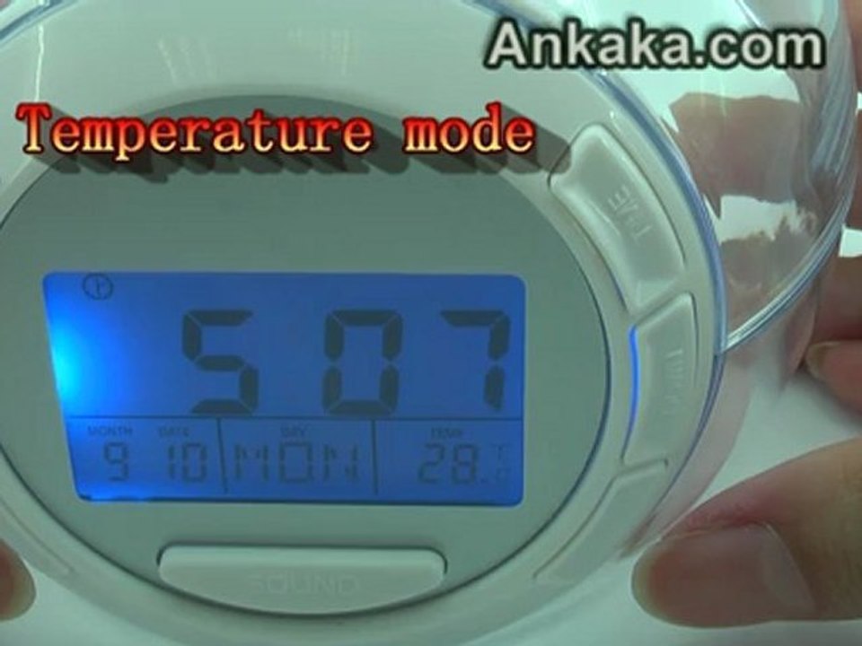 Instruction On How To Use Nature Sound 7 Color Changing Light Alarm Clock
