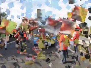 Social : les "Lucy" filtrent la circulation sur la RCEA zn Saône-et-Loire (27/09/12)