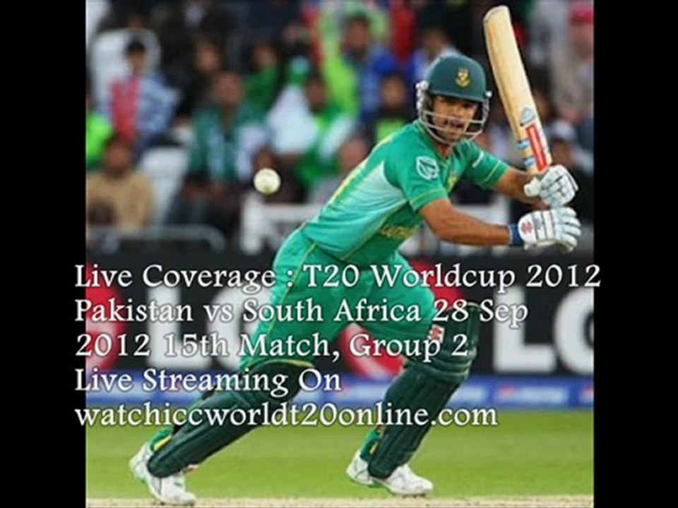 T20 Worldcup Match- Pakistan vs South Africa Fri Sep 28th Live Online Streaming