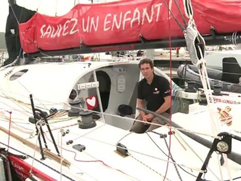Kev Adams parain officiel de Tanguy de Lamotte sur Initiatives-coeur - Vendée Globe 2012
