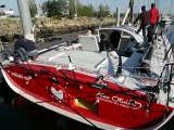 Mise à l'eau du bateau initiatives-cœur de Tanguy de Lamotte - Vendée Globe 2012