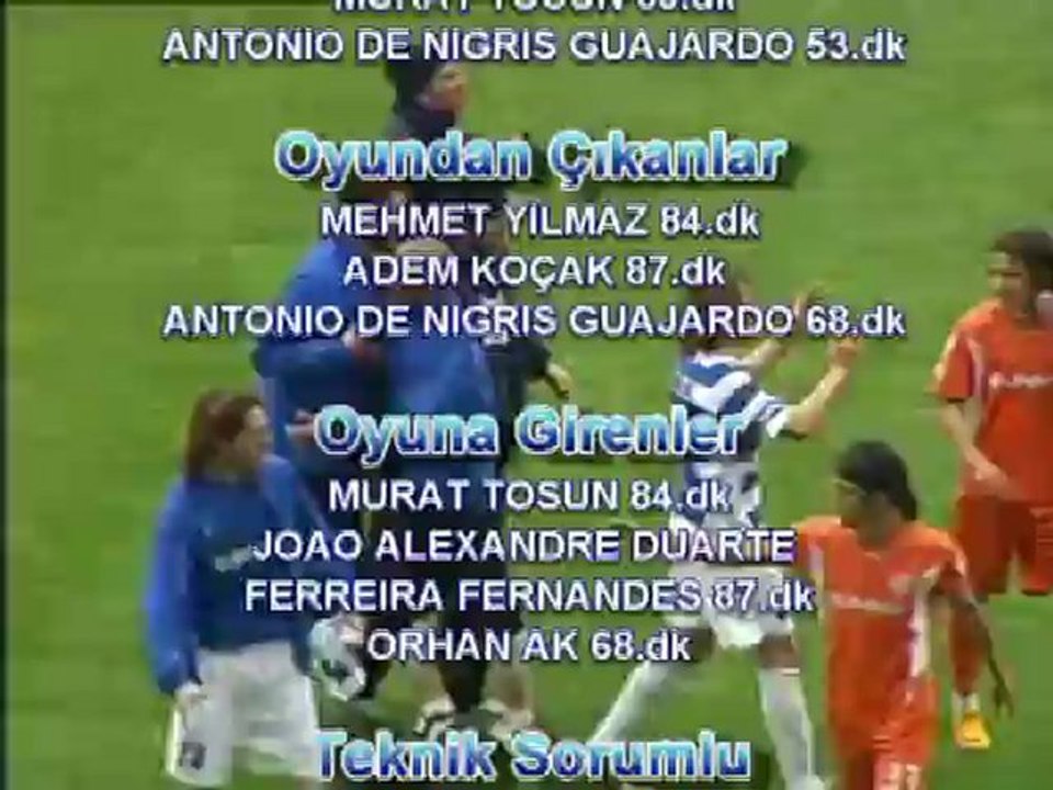 İSTANBUL BBSK-ANKARASPOR 2007-2008 SEZONU 29. HAFTA