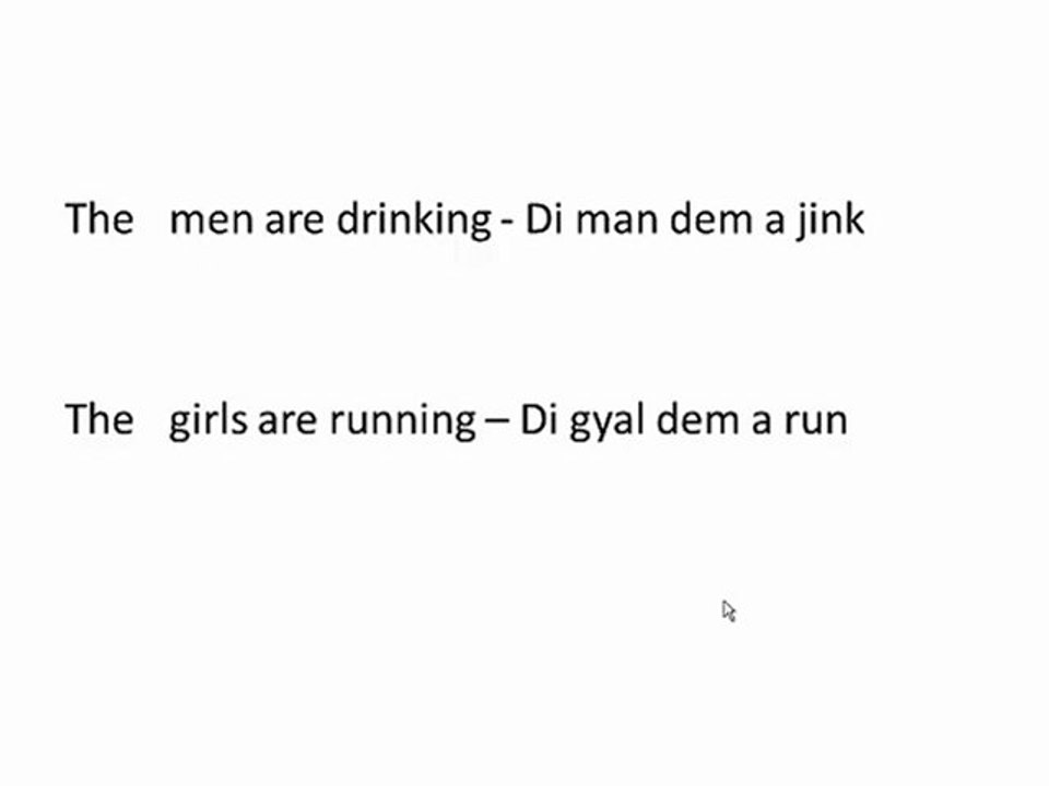 Jamaican Patwa Lesson 1