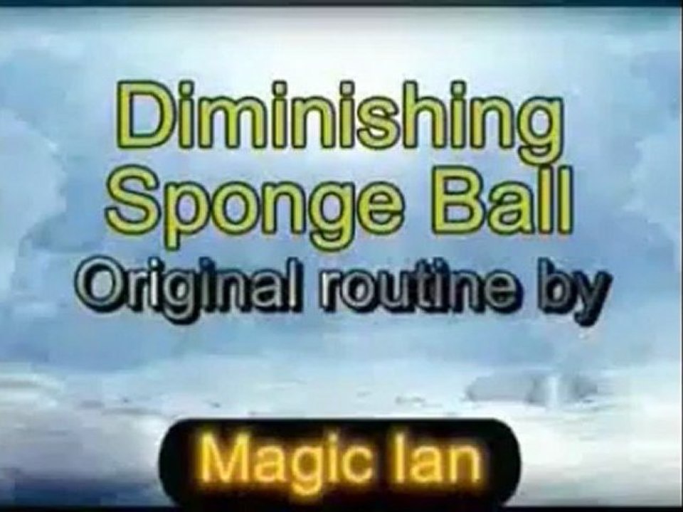 Diminishing Sponge Ball (Ball and DVD) by Ian Garrison - Magic Trick