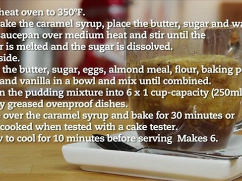 caramel self-saucing pudding cake recipe