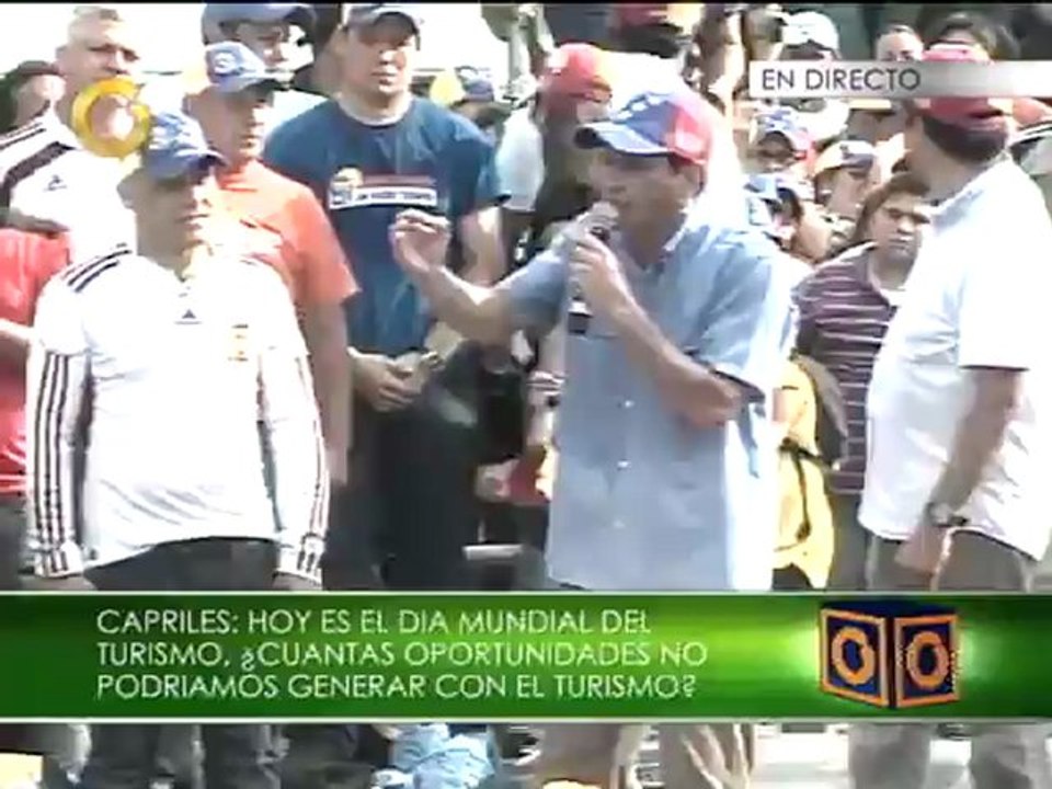 Capriles: Hoy es el Día del Turismo, ¿Cuántas oportunidades podríamos generar?