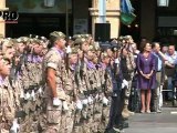 Desfile Militar en la plaza mayor de Salamanca