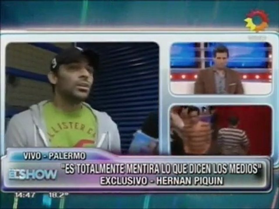 El enojo en vivo de Hernán Piquín con Este es el show