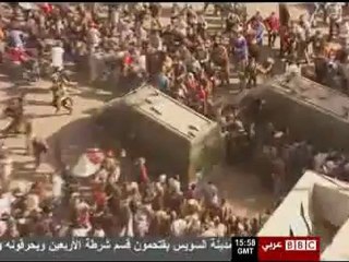 _دهس شاب مصري في المظاهرات _مصر _ جمعة الغضب -