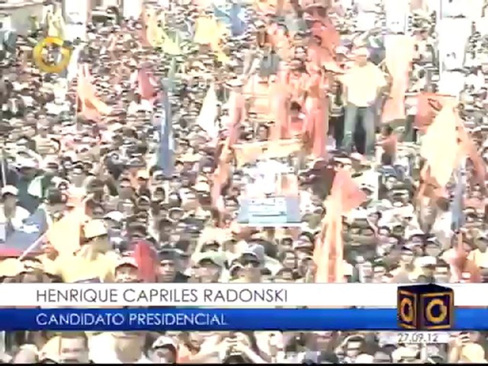 Así fue el cierre de campaña de Capriles en Sucre y Carabobo