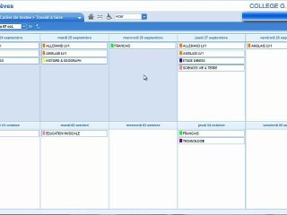 Pronote - Cahier de textes