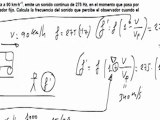 Fisica fenomenos ondulatorios efecto Doppler frecuencia del sonido