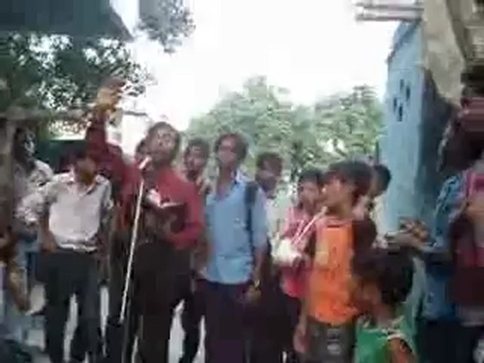 Gospel open air preaching by Evangelist Hemant & daughter Glory Daniels@Mangol puri Delhi India