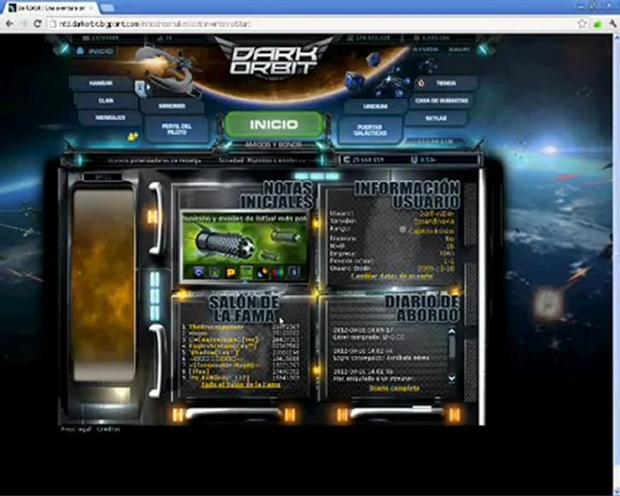 Hack DarkOrbit V5.4! New Hack | FREE Download - October 2012 Update
