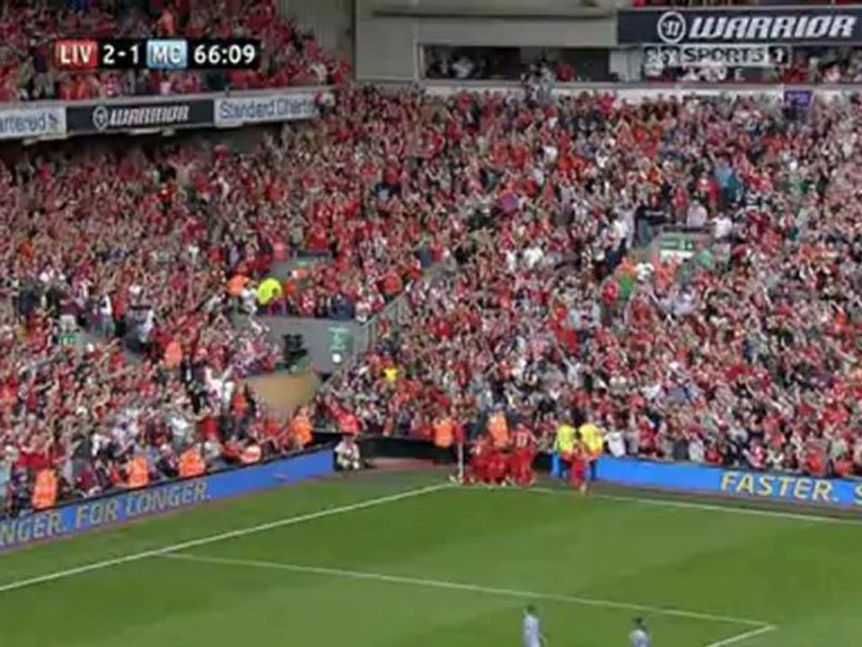 2012-08-26 Liverpool vs Manchester City 2-1 Suarez (66) EPL