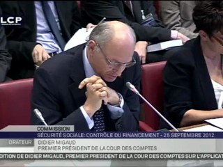 Audition de Didier Migaud, premier président de la Cour des Comptes