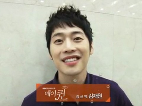 120928『May Queen』公式HP[映像スケッチ]～[インタビュー]キム・ジェウォン:視聴率公約？海入水、上衣脱衣？～