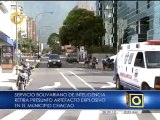 Servicio bolivariano de inteligencia retira presunto explosivo en el municipio Chacao