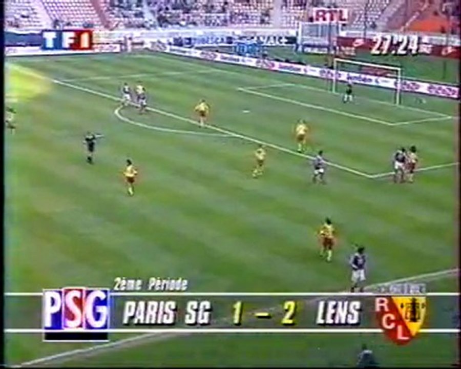 Paris SG - RC Lens, 1/4 Coupe de France, saison 1993/1994 (2ème mi-temps)