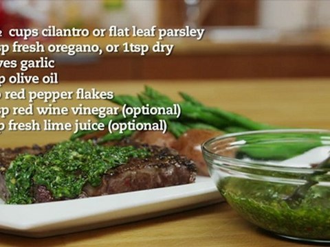 Chimichurri Sauce Recipe (great on steaks)