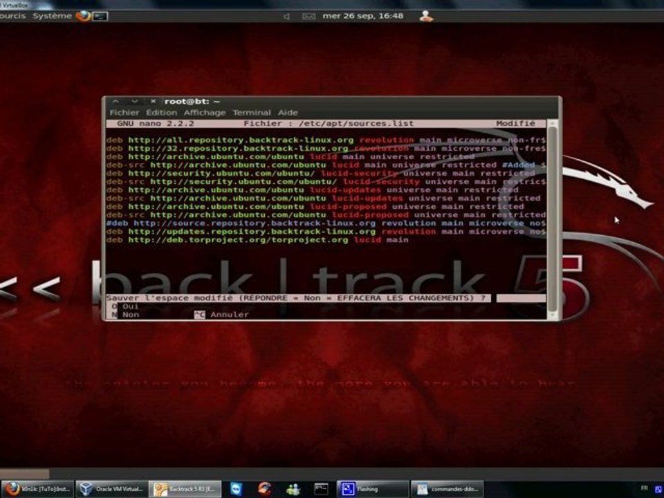 Pyloris sous Backtrack