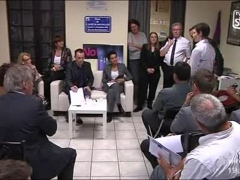 Rencontre de Najat Belkacem avec les élus (Montpellier)