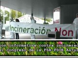 Congreso FSA-PSOE de Asturias acción contra incineración de residuos