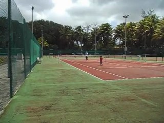 leçon de tennis d'Adrien