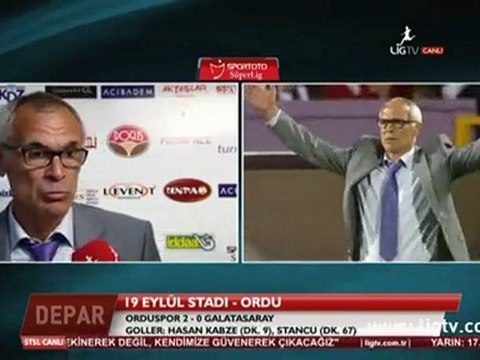 Cuper maç sonrası (Orduspor 2 - 0 Galatasaray)