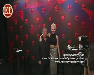 Miley Cyrus talks to ET at the iHeartRadio Music Festival