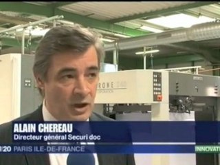 Etat civil: Alain Chereau de Securidoc présente un nouveau papier sécurisé aux mairies