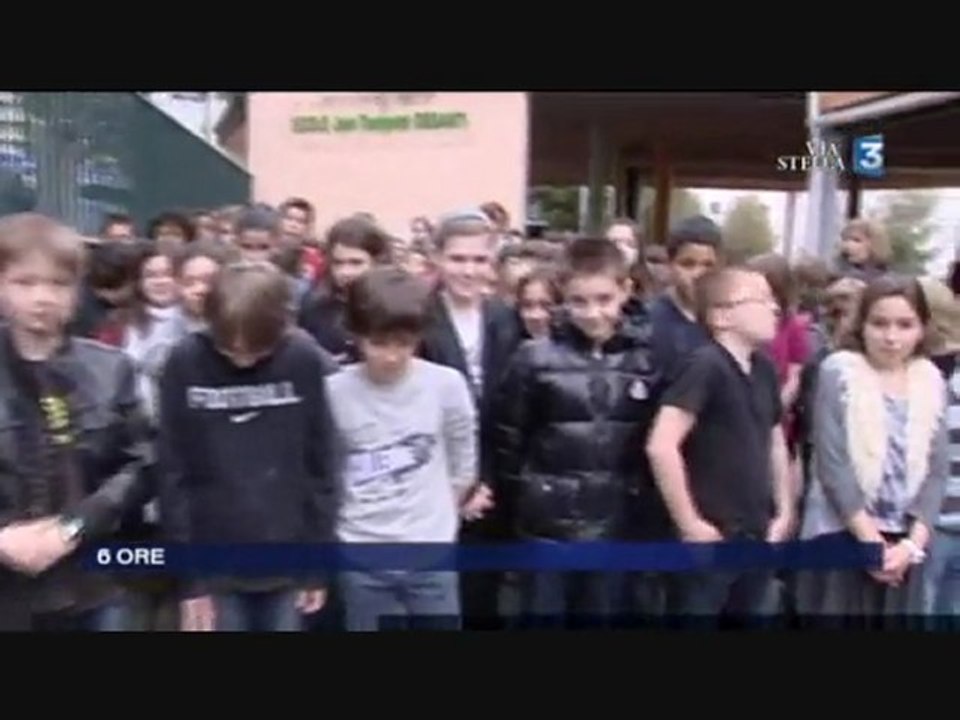 ERIOGHE 0060 - 01 - FR3 VIA STELLA - OMAGGIU A  E VITTIME DI TOULOUSE - 20 Marzu 2012