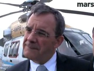 Thierry Mariani en visite sur le site d'Eurocopter