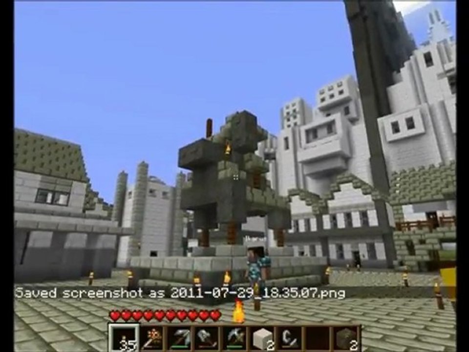 Map Minecraft Seigneur des Anneaux 2ème Partie