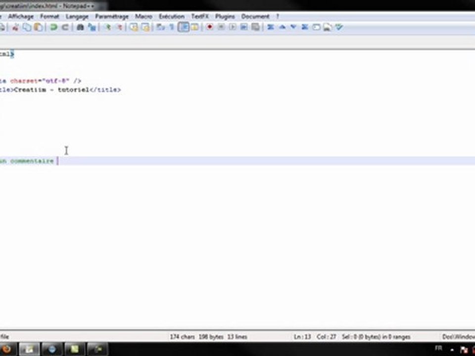Creatiim - Les bases du Web (part 3) : La structure d'une page Html et les commentaires Html