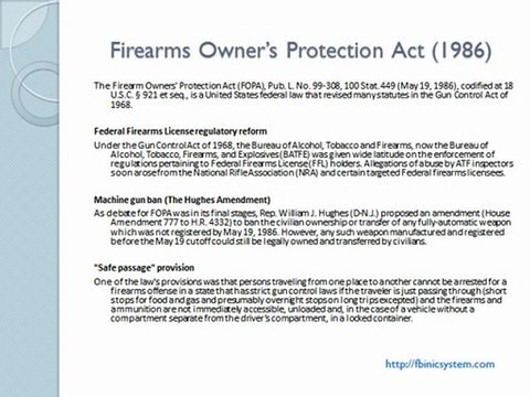 Background Checks and Gun Laws