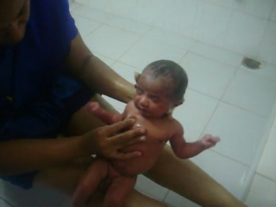 aarit's 21st day bathing video