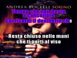 Andrea Bocelli - Sogno karaoke