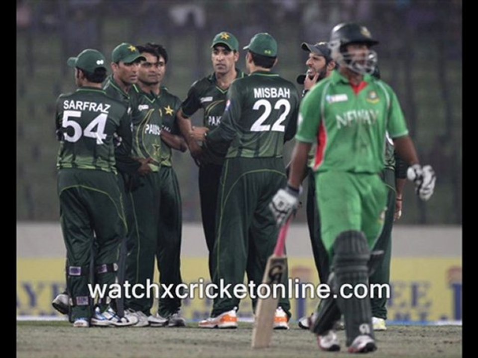 Watch live stream Ban vs Pak Odi Match Online