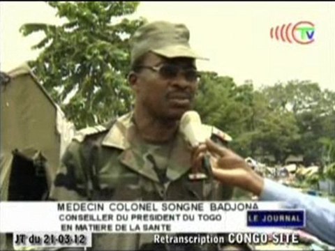 Les médecins togolais visitent différents sites de sinistrés