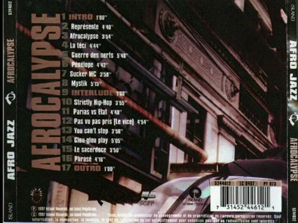 Afro jazz, afrocalypse. feat NTM 1997 Guerre des nerfs.   - YouTube  Nojery       /    Tyleft