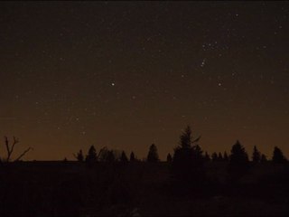 Time Lapse HD Coucher d' Orion au Champ du Feu