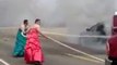 Pompier en robe sur un incendie (Fireman Drag)
