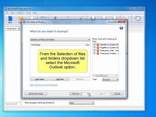Backup Microsoft Outlook