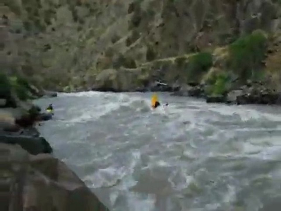 Royal Gorge June19 2008 4200cfs Whitewater kayaking by members of the Pikes Peak Whitewater Club