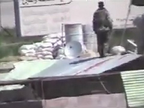 فري برس حماة المحتلة محاصرة مشاع الاربعين عند دوار الفيلات 22 3 2012